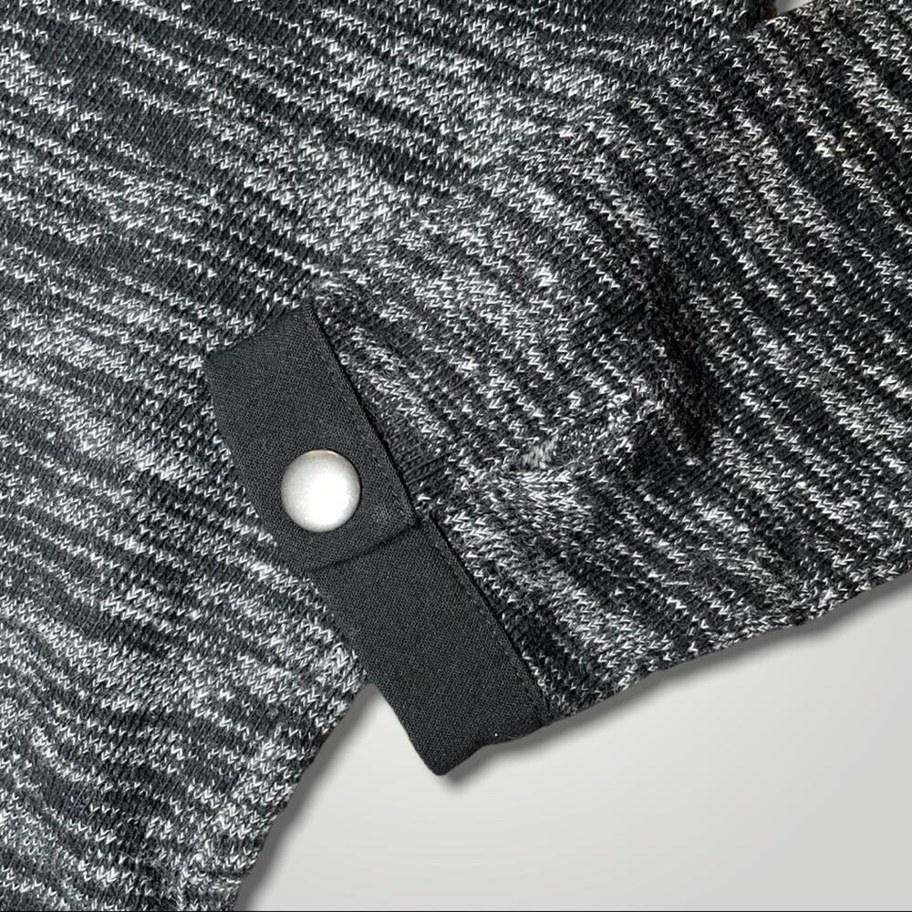 MADEWELL 100% COTTON SWEATSHIRT DRESS LONG SLEEVE - BLACK WHITE - S - Picture 3 of 6